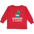 thumbnail image 3 of Inktastic Future Bookworm in Training Reading Gift Boys or Girls Long Sleeve Toddler T-Shirt, 3 of 5