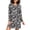 N715, variant on joogoo Black Gold Bows Women's Long Sleeve Nightgown Sleepwear L