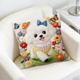 thumbnail image 6 of Cute Animals Decorative Throw Pillow Cover , Animals Family Animals Outdoor Pillow Cases Square Standard Cushion Cover for Sofa Couch Bed Car 17.72x17.72 inch, 6 of 6