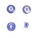 thumbnail image 1 of Chelsea FC - Set de Insignias Diseño Escudo - Pack de 4 (Azul, Blanco), 1 of 1