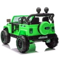 thumbnail image 4 of Xuanlur 24V Ride on Toys for Big Kids w/Width Seat, Ride on Truck w/ Remote Control, Kids Electric Car for Kids, Rear Suspension, Portable Pull Rod, Light, Trunk Storage, Bluetooth, 2.5-4 MPH, Green, 4 of 5