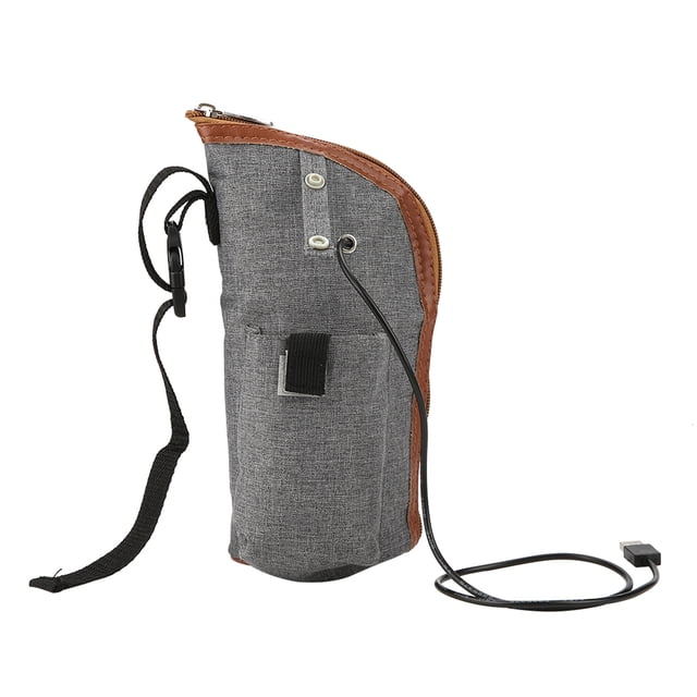Storage Bag, Milk Warmer Zipper Opening Design Milk Heater Bottle Heated Cover Foldable For Milk Water Heating