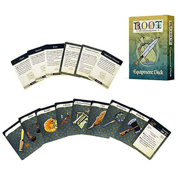Magpie Games: Root RPG, Equipment Deck, Complete with Special Traits,  Weapons Stats, and New Art, Super Fun, Easy, and Intense Role-Playing Game,  for 3 to 5 Players 