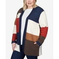 thumbnail image 6 of Alfred Dunner Womens Plus-Size Autumn Colorblock Cardigan, 6 of 6