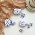thumbnail image 2 of For Airpods1/2 3 Pro Pro2  Headset Protective Case Shell Pattern Blue Butterfly, 2 of 13