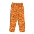 thumbnail image 5 of Balery Orange Glitter print Women's Pajama Pants,Ultra Lightweight Pjs,Lounge Pant-, 5 of 9
