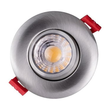 Nicor Lighting DGD311202KRDNK 3 in. Nickel LED Gimbal Recessed Downlight - 2700K