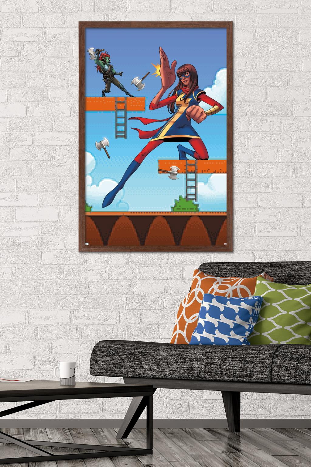 Marvel Comics - Ms. Marvel - Ms. Marvel #15 Wall Poster, 22.375" x 34", Framed