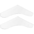 thumbnail image 4 of HERFIER 2Pcs Bathtub Splash Guard Thickened Acrylic Shower Splash Guard Tub Corner Guard 8.33x7x1.18in, 4 of 8