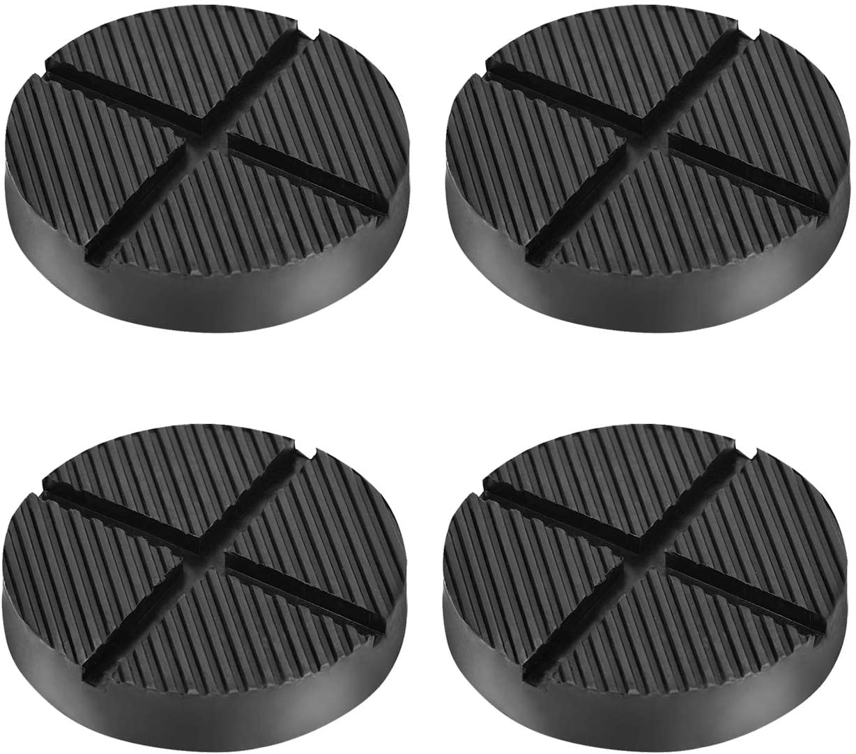 DEDC 4 Pack Jack Pad Universal Slotted Frame Rubber Frame Rail Protector Pinch Weld Protector 