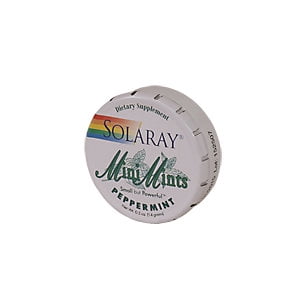 Peppermint Mini Mints Solaray 1 Tin