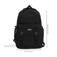 thumbnail image 3 of Mochila Mujer Moda Simple Mochilas Escolares Gran Capacidad para Vacaciones (Negro) Sywqhk Para Estrenar, 3 of 8