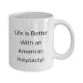 thumbnail image 2 of Sarcasm American Polydactyl Cat, Life is Better With an American Polydactyl, Reusable Holiday 11oz Mug For Cat Lovers, 2 of 2