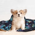 thumbnail image 4 of Naloa Blue Butterfly Dog Blanket, 3 Sizes Cat Blanket for Indoor Cats Large Medium Small Dog Gifts-Large, 4 of 8
