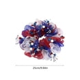 thumbnail image 3 of Independence Day Wreath, Patriotic Red White and Blue Door Hanger, Artificial Candle Flower Wreath for 4th of July Front Door Wall Home Decor, 3 of 6