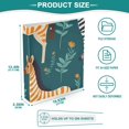 thumbnail image 5 of Zebra in Leaves 3 Ring Binders 1.5 inch Hardcover File Folders with Interior Pockets A4 Size Organizer for School Office Hospital Set of 2, 5 of 8