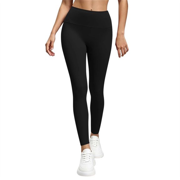 Lmueinov Plus Size Yoga Pants for Women High Waist Workout Leggings Casual Fitness Sports Running Yoga Athletic Pants Womens Stretchy Long Trousers