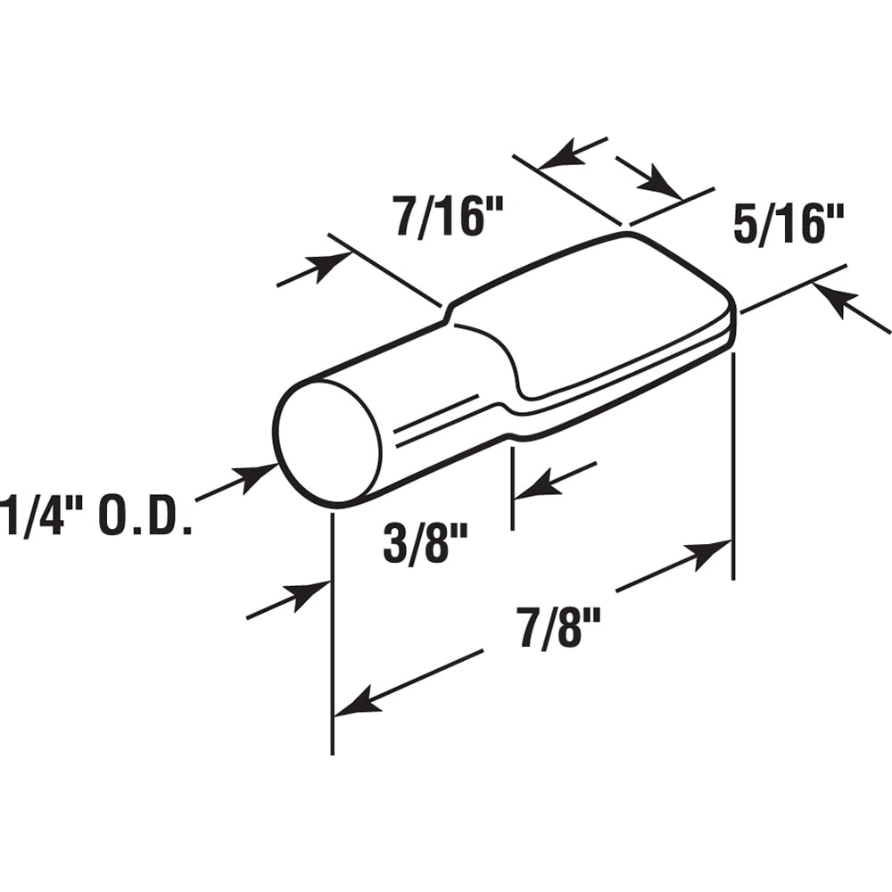 20 lb. 3/4 in. x 1/4 in. Brass-Plated Steel Shelf Pegs (8-pack)