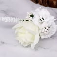thumbnail image 2 of Corsage Artificial Flower Boutonniere Banquet Anniversary Fine Workmanship Exquisite Wedding Party Decorations Decorative Multipurpose Wedding Decor Gold, 2 of 9