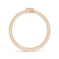thumbnail image 2 of ANGARA Natural 0.2 Ct. Diamond Solitaire Stackable Ring in 14K Rose Gold for Women (Ring Size: 12), 2 of 9