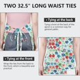 thumbnail image 6 of Pioneer Flower Floral Print Pattern Apron for Women and Men, Cotton Linen Waterproof with Pockets, Adjustable, 33x27 Inch for Kitchen, Gardening, BBQ, Salon, 6 of 6