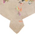 thumbnail image 3 of BSDHOME World Map Cotton Linen Tablecloth 60x84 inches Tablecover Desk Table Cloth For Dining Room, Tea Table, Picnics, Parties, 3 of 5