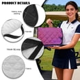thumbnail image 6 of SEANATIVE Golf Cart Seat Covers Towel Blanket with 4 Pockets, Easy Install, UV Resistant Club Car Seat Covers Fits EZGO Yamaha 2-Person Carts, Beach Palm Tree Sunset Violet, 6 of 7