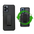 thumbnail image 5 of For BLU View Speed Ultra 5G Case, Black Shockproof 360-Degree Rotating Belt Clip Kickstand Case Cover  with Tempered Glass, 5 of 9