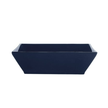 

Color Arts Square Bowl 15 Oz. 6 Sq. X 1-3/4 H Stoneware Cobalt Blue