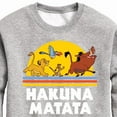 thumbnail image 3 of The Lion King - Hakuna Matata - Sunshine - Toddler & Youth Crewneck Fleece Sweatshirt, 3 of 5