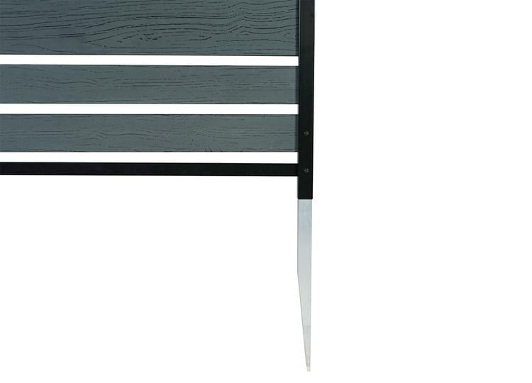 48in H x 40in W (2 Panels) No Dig Enclo Vienna Charcoal