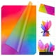 thumbnail image 1 of Papel de seda MR FIVE, 40 hojas, rojo degradado, morado, verde y azul, 1 of 7
