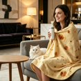 thumbnail image 2 of XINGAG Novelty Tortilla Wrap Shaped Blanket, Funny Realistic Food Warm Throw Blanket, Soft Cozy Blanket for Sofa Bed, Unique Gift for Family Friends, 2 of 6