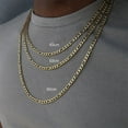 thumbnail image 3 of tredstone Métal Large Chaîne Colliers Style Hip Hop Exécution Exquise Cadeaux à la Mode Or 45cm 1Set, 3 of 6
