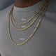 thumbnail image 5 of Guardurnaity Collar de cadena de estilo Hip Hop de Metal, mano de obra exquisita, collares de cadena fáciles de combinar, regalos Ropa, zapatos y accesorios Miscelánea plata 55cm, 5 of 6