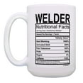 thumbnail image 2 of ThisWear Welder Gifts Welder Nutritional Facts Label Welder Retirement Gifts 15oz Coffee Mug, 2 of 4