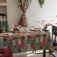 thumbnail image 5 of Christmas Jingle Bell Man Jacquard Tablecloth - Rectangular, Color Block Geometric, Festive Versatile Decor, 5 of 7