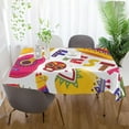 thumbnail image 6 of Cinco De Mayo Fiesta Rectangle Tablecloth, Dust Proof Anti Wrinkle Wipeable Table Cloth Tabletop foration of Dinner Kitchen Wedding Holiday Party 54"x72" Decor Gift, 6 of 7