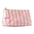 thumbnail image 2 of Cosmetic Bag, Waterproof Striped Tassel Zipper Travel Toiletry Organizer, 1 Pack Lightweight Portable Storage Pouch, for Women Girls Makeup Accessories Skincare Items Travel Gym Bathroom Daily Use, 2 of 6