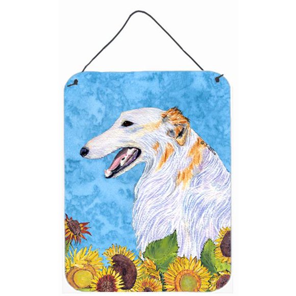 12 x 16 in. Borzoi Aluminum Metal Wall & Door Hanging Prints