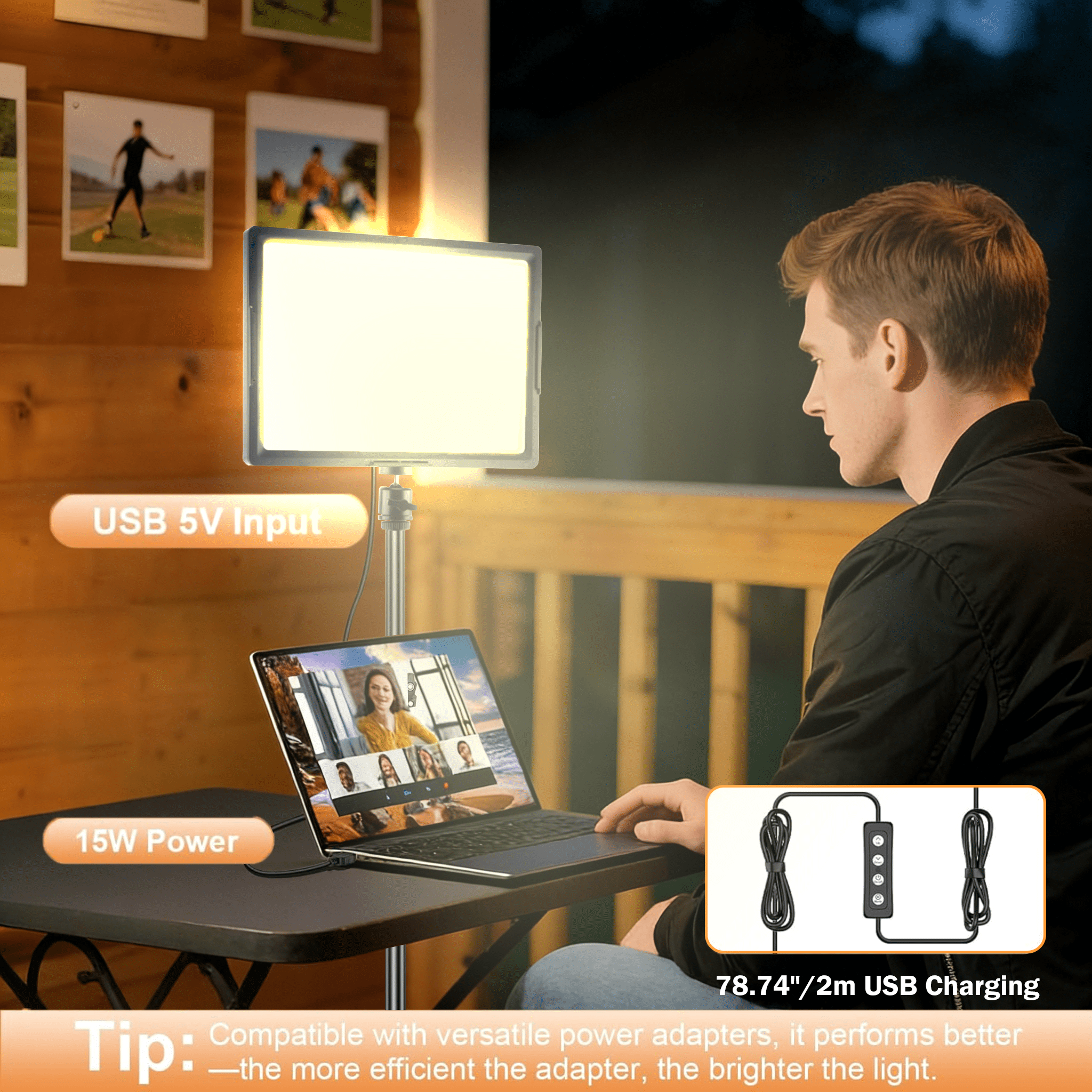 TIKBBRMG 15W Studio Selife Light with 50" Tripod Stand and Phone Holders,  2 Pack 12'' LED Video Light Kit Phone Light, 2800-6500K, Photography Lighting for Video Recording, Game Streaming