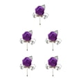 thumbnail image 2 of Youkk Cloth Chic And Stylish Brooch Pin Fashion Statement With Exquisite Piece Modern Minimalist Corsage red purple 5Set, 2 of 6