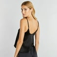 thumbnail image 2 of Journelle Women's Celine Open Back Cami Tank Top in Black, 2 of 4