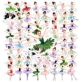 thumbnail image 3 of 35pcs Charming Ballerina Stickers Elegant Fairy Stickers Playful Kids Stickers for Luggage Phone Laptop, 3 of 9