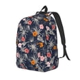 thumbnail image 1 of Disketp Hawaiian Style print Canvas Backpack Lightweight Travel Daypack Student Rucksack Laptop Backpack-Medium, 1 of 5