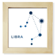 thumbnail image 1 of Signo del Zodiaco Libra constelación Pantalla de escritorio de pared de fotograma cuadrado, 1 of 4