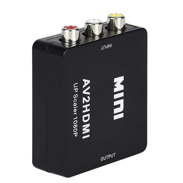 Convertisseur Mini AV vers HDMI 1080P pour TV/PC/PS3/STB/VCR/Caméra DVD