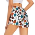 thumbnail image 3 of Goofa Color Balls Printed Women 2 in 1 Running Shorts,Quick Dry Athletic Workout Shorts,High Waisted Athletic Shorts with Liner Pockets-Medium, 3 of 9