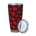 thumbnail image 2 of Cauagu Red Skulls Pattern 20oz Tumbler,Stainless Steel Vacuum Insulated Tumbler with Lid Insulated Coffee Mug Thermal Cup with Splash Proof Sliding Lid-Without Straw, 2 of 8