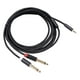 thumbnail image 1 of Cable de audio TRS macho de 0,5 mm y 1/8" a 2 conectores jack estéreo macho TS de 6,35 mm y 1/4" de 3,5 mm 2m, 1 of 9